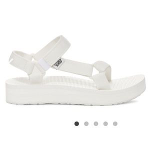 NWT White Teva Midform Sandal